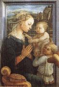 Fra Filippo Lippi Madonna and Child with Two Angels Sweden oil painting artist